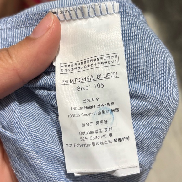 LOUIS CASTEL Men's Blue Long Sleeve Shirt - Picture 8 of 11